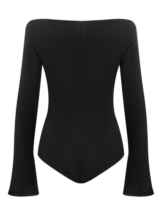  쿠레쥬 바디수트 티셔츠 224JBD078JS0066 9999 BLACK - COURREGES