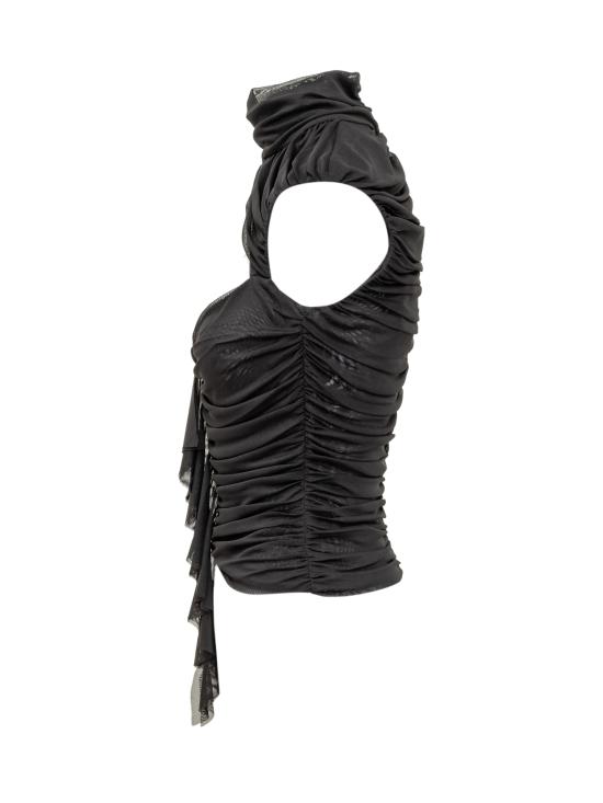  데 라 발리 민소매 티셔츠 SS24DS1541 BLACK - DE LA VALI