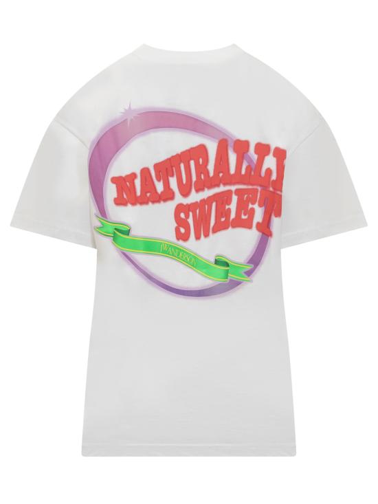  JW앤더슨 반팔 티셔츠 JT0220PG0980 001 WHITE - JW ANDERSON