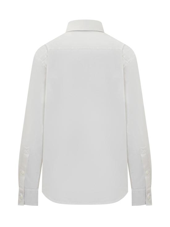 25FW 버버리 레귤러 핏 코튼 포플린 셔츠 8111217 A1464 WHITE - BURBERRY