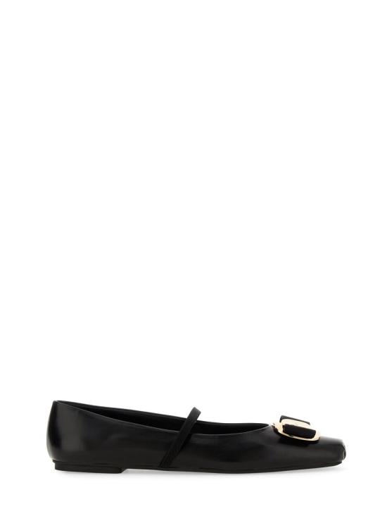 25FW 살바토레 페라가모 플랫 슈즈 768868 01H345005 Black - SALVATORE FERRAGAMO
