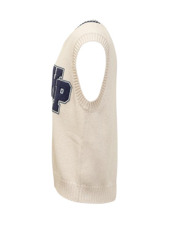 24FW 겐조 니트 베스트 FE65PU4753CH 02 OFF WHITE - KENZO