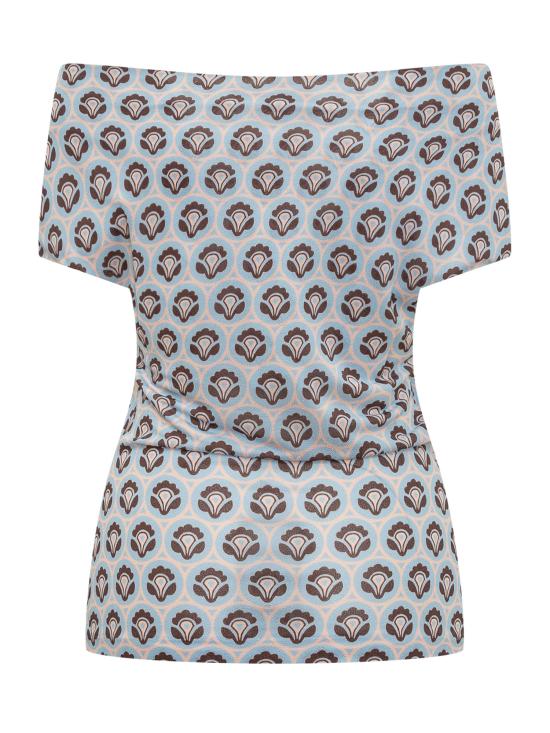  에트로 반팔 티셔츠 WRJA004699IA417 X0880 STAMPA FDO AZZURRO - ETRO