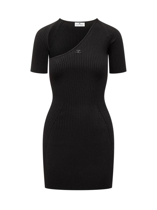  쿠레쥬 숏 원피스 424MRO519FI0001 9999 BLACK