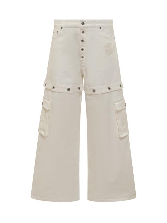  오프화이트 데님 팬츠 OMYA183S24DEN001 0202 RAW WHITE