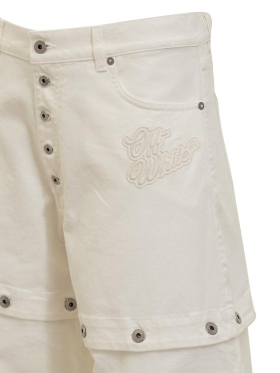  오프화이트 데님 팬츠 OMYA183S24DEN001 0202 RAW WHITE - OFF WHITE