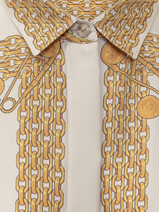 25SS 베르사체 원피스 10189331A13638 5E490 BONE GOLD - VERSACE