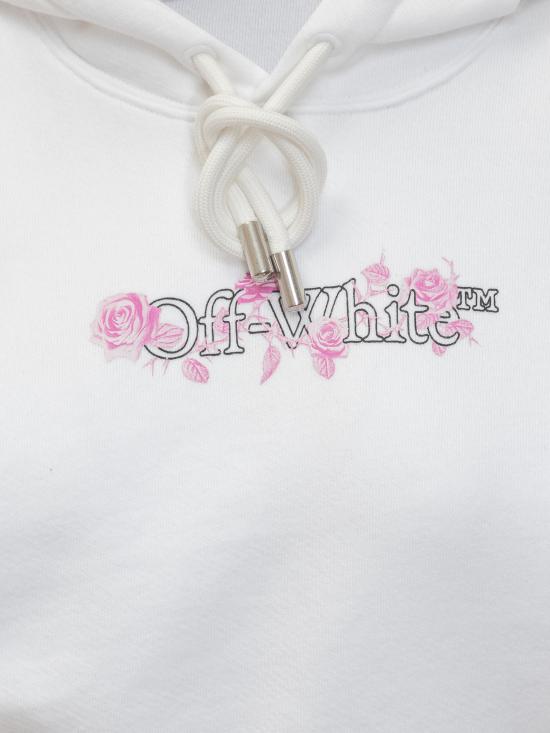 25SS 오프화이트 긴팔 티셔츠 OWBB056S25FLE001 0101 WHITE WHITE - OFF WHITE