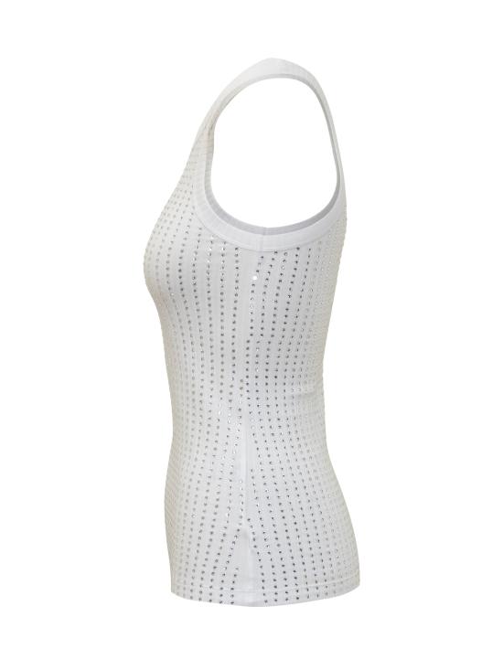 25SS 디 아티코 민소매 티셔츠 250WCN00004JJJ051TR 001 WHITE - THE ATTICO