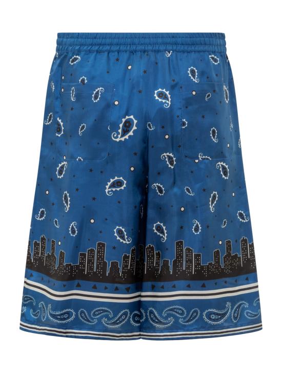  오프화이트 숏팬츠 OMCB092S24FAB001 4600 NAUTICAL BLUE - OFF WHITE