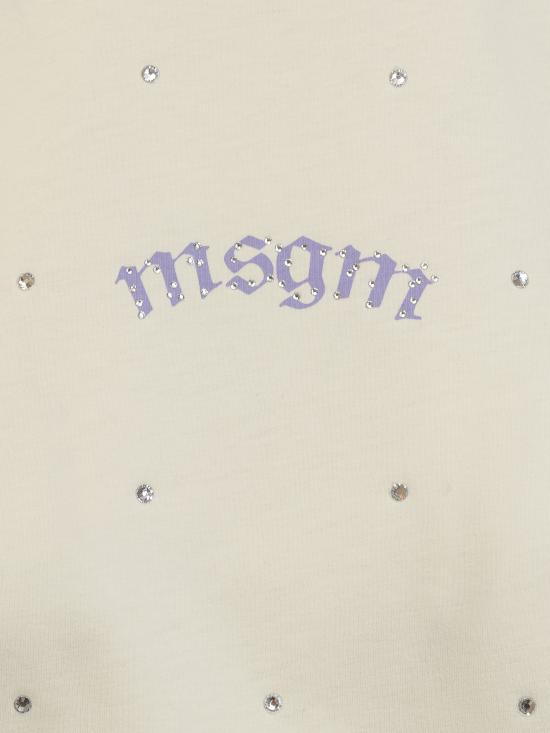  엠에스지엠 반팔 티셔츠 3542MDM107237798 02 CREAM - MSGM