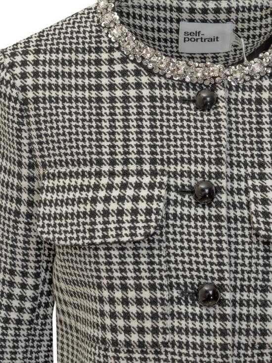 25FW 셀프 포트레이트 수트 자켓 PF25111JBW BLACK WHITE - SELF PORTRAIT