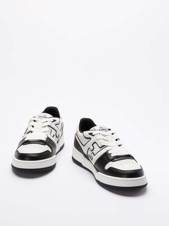 25FW 펜디 매치 레더 로우탑 스니커즈 7E1643AOMNF0E7C Black - FENDI