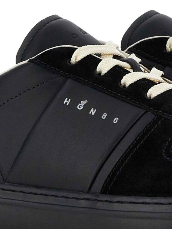 25FW 호간 스니커즈 HXM6680FL30ODZB999 Black - HOGAN