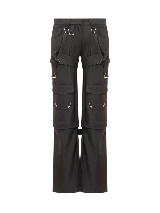  오프화이트 스트레이트 팬츠 OWCF020F23FAB001 1000 BLACK