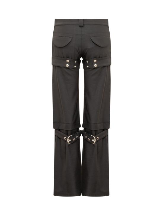 오프화이트 스트레이트 팬츠 OWCF020F23FAB001 1000 BLACK - OFF WHITE