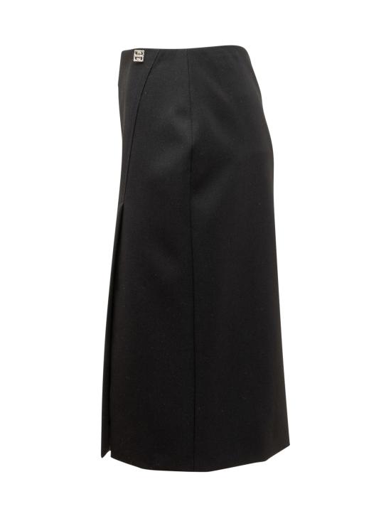  지방시 미디 스커트 BW40V615CT 001 BLACK - GIVENCHY