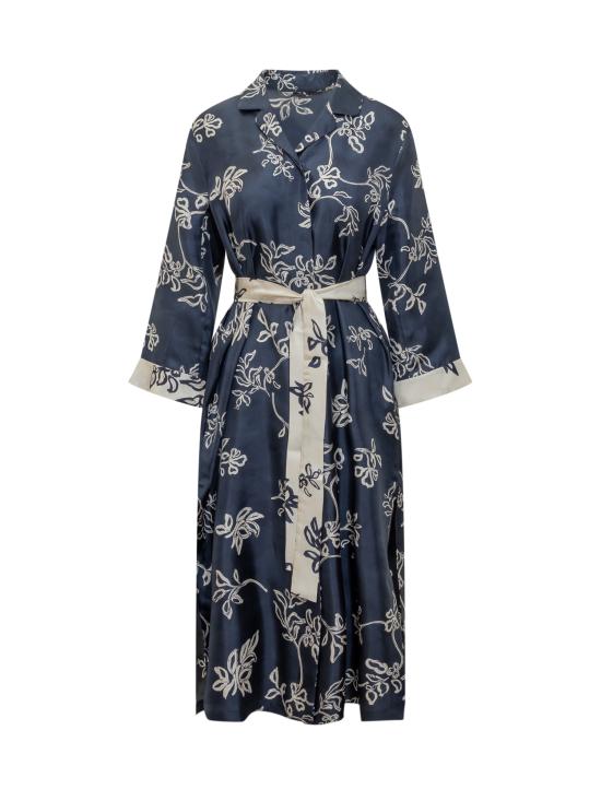 25SS 에스막스마라 미디 원피스 2519221153600 001 BLUE ECRU