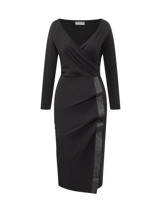 25FW 키아라보니 미디 원피스 ABCNASTINABRBS 37 BLACK
