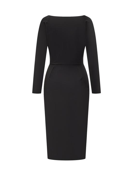 25FW 키아라보니 미디 원피스 ABCNASTINABRBS 37 BLACK - CHIARA BONI