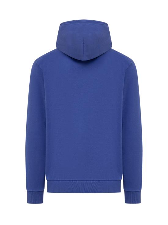  마르셀로 불론 긴팔 티셔츠 CMBB007F24FLE004 4501 BLUE WHITE - MARCELO BURLON