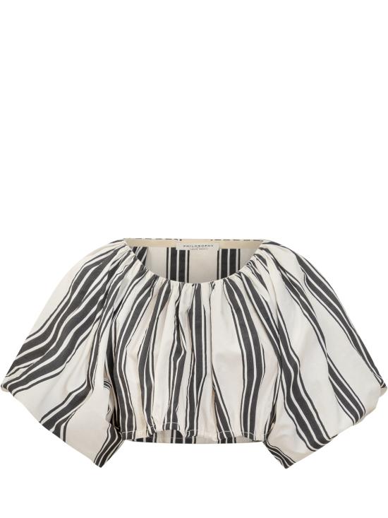 25SS 필로소피 블라우스 251C02082122 1003 FANTASIA AVORIO