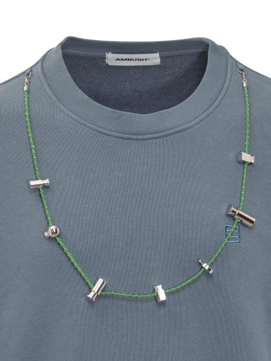  엠부시 스웨터 BMBA028F22FLE001 4455 CHINA BLUE AMAZON - AMBUSH