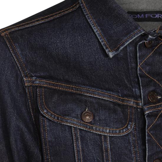 25FW 톰포드 데님 자켓 DJI001DMC073HB841 DEEP INDIGO DOM - TOMFORD