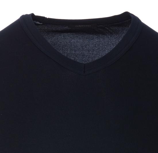 25FW 톰포드 반팔 티셔츠 T4M091040412 NAVY DOM - TOMFORD