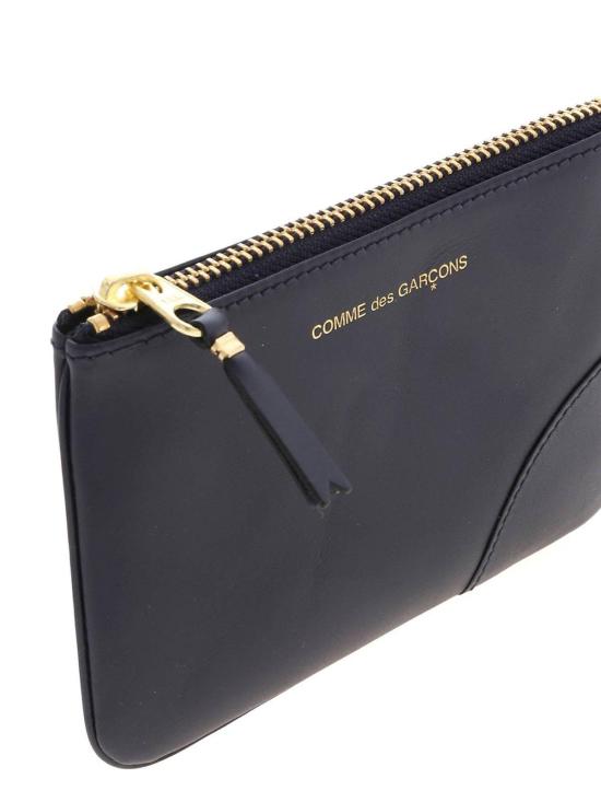  꼼데가르송 클래식 레더 라인 파우치 SA8100NAVY Blue - COMME DES GARCONS