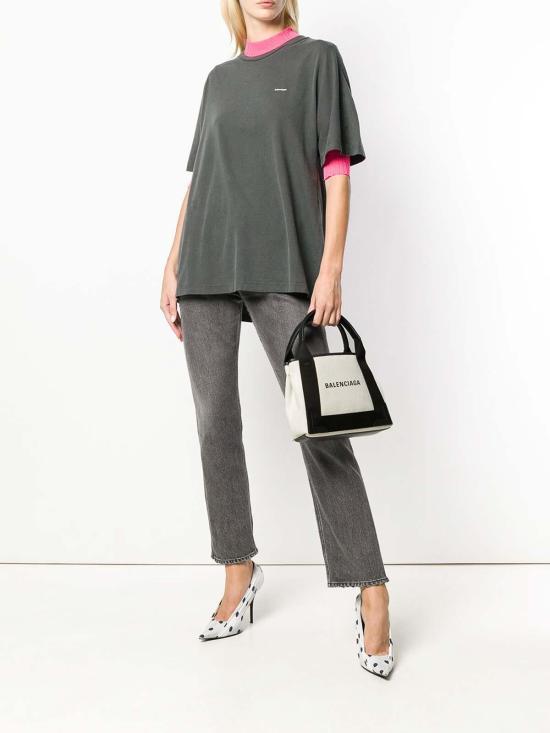  발렌시아가 NAVY 카바스 XS 백 3903462HH3N9260 White - BALENCIAGA