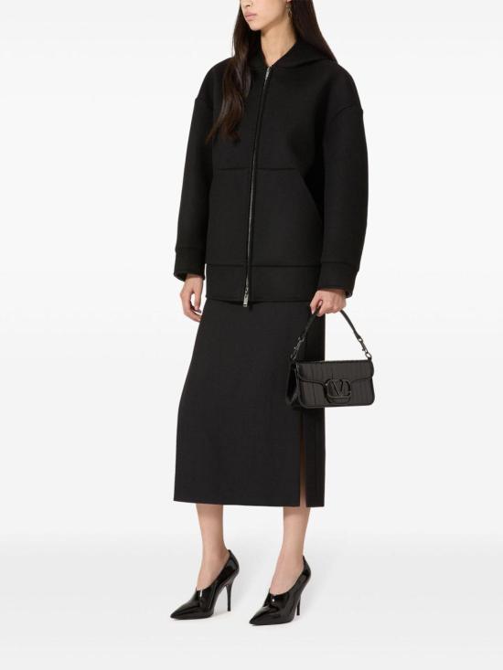  발렌티노 가라바니 미디 스커트 5B0RAC4488J0NO Black - VALENTINO GARAVANI