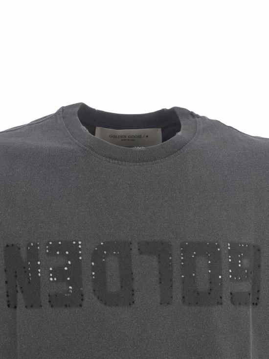 26SS 골든구스 반팔 티셔츠 GMP01220P00067160318 Grey - GOLDEN GOOSE