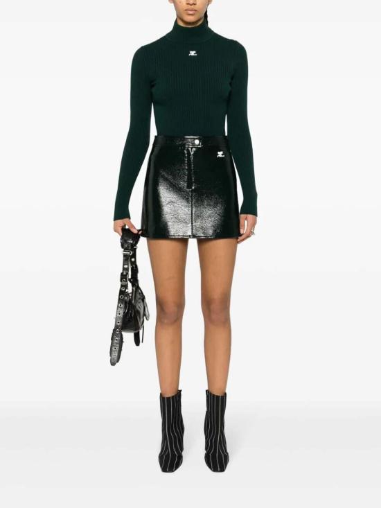  쿠레쥬 터틀넥 PERMPU022FI00018081 Green - COURREGES