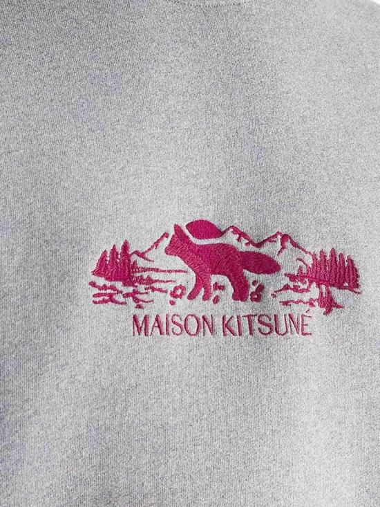 26SS 메종키츠네 긴팔 티셔츠 NM00308KM0307H131 Grey - MAISON KITSUNE