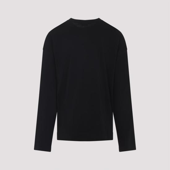25FW 드리스 반 노튼 긴팔 티셔츠 2520211202603 900 BLACK - DRIES VAN NOTEN