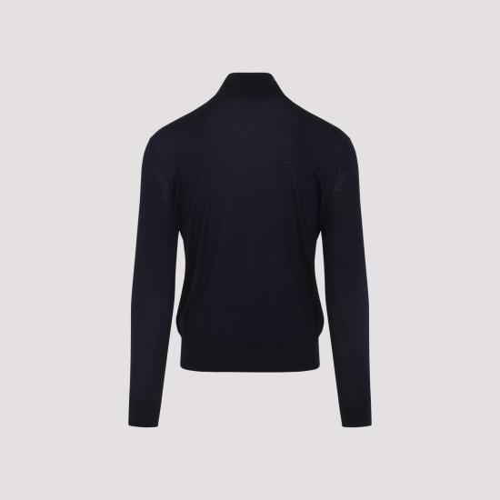 25FW 생로랑 터틀넥 844617 YAPK2 4100 BLEU NUIT BLUE - SAINT LAURENT