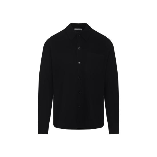 25FW 드리스 반 노튼 긴팔 셔츠 2520212062704 900 BLACK