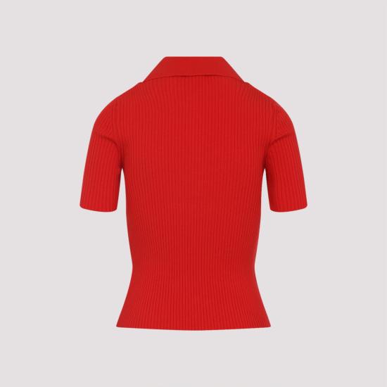 25FW 쿠레쥬 반팔 티셔츠 125MPO029FI0001 4040 POPPY RED - COURREGES