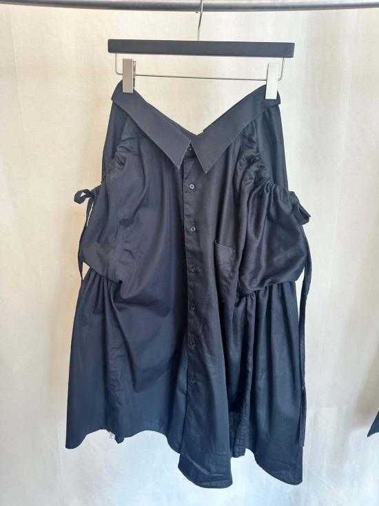  Banzo 미디 스커트 반조 패니어 스커트 그레이 스트라이프 - OTHER BRANDS