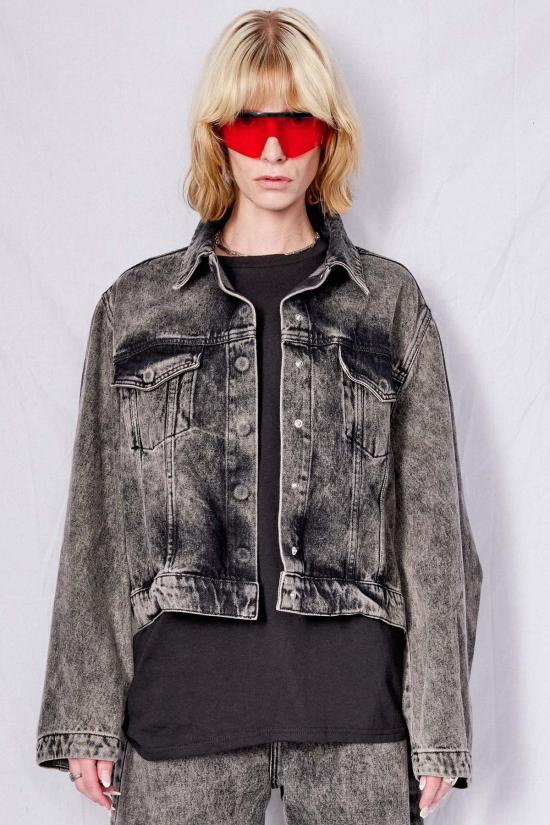  마르케스 알메이다 데님 자켓 블랙 데님 트러커 재킷 - MARQUES ALMEIDA