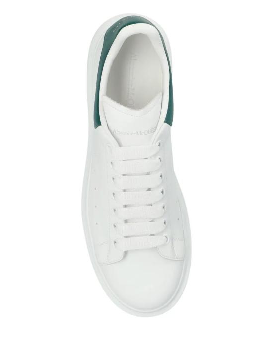  알렉산더 맥퀸 오버사이즈 드 스니커즈 553680 WIAEE 9197 WHITE PHTHALO GREEN DOM - ALEXANDER MCQUEEN