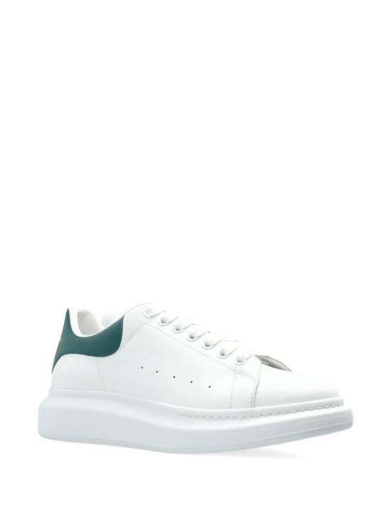  알렉산더 맥퀸 오버사이즈 드 스니커즈 553680 WIAEE 9197 WHITE PHTHALO GREEN DOM - ALEXANDER MCQUEEN