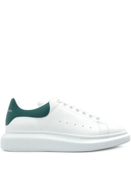  알렉산더 맥퀸 오버사이즈 드 스니커즈 553680 WIAEE 9197 WHITE PHTHALO GREEN DOM