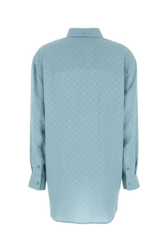 25FW 구찌 모노그램 셔츠 837168Z7ATQ 4141 BLUE - GUCCI
