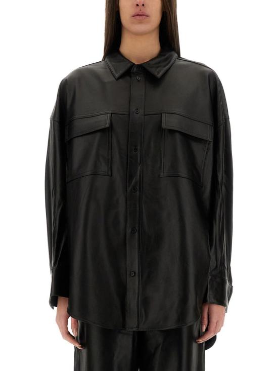 25SS 마이클 코어스 셔츠 UR540S0HW8 001BLACK Black