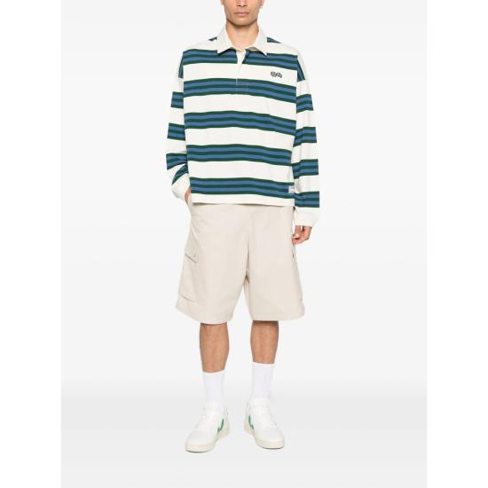 25FW 썸머 게임 폴로 티셔츠 SG2510111 STRIP NEUTRALS GREEN - SUMMER GAMES