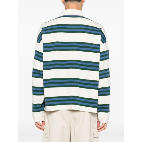 25FW 썸머 게임 폴로 티셔츠 SG2510111 STRIP NEUTRALS GREEN - SUMMER GAMES