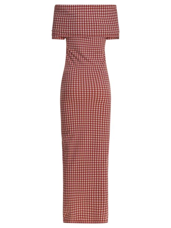 25FW 알라이아 롱 원피스 AA9R2714K088B327 Pink - ALAIA