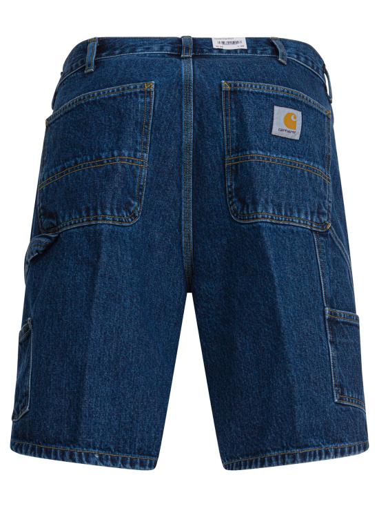 25FW 칼하트 WIP 더블 니 쇼츠 I03486701 06 Blue - CARHARTT WIP